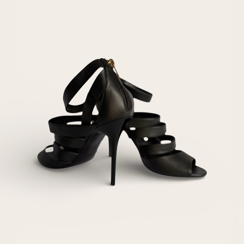 Jimmy Choo Black Strappy Heels